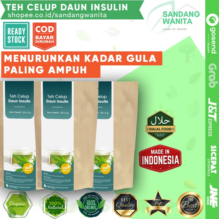 OBAT KADAR GULA TEH DAUN INSULIN YAKON OBAT DIABETES DAN ANTI KANKER HERBAL ALAMI KUALITAS PREMIUM