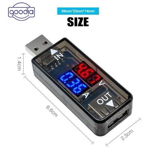 ✈【Fast/COD】✈DC 5V USB Charger Tester LED Display Voltmeter Ammeter Voltage Current Meter