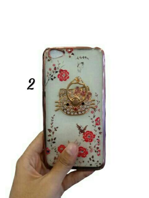 CASE SCRET GARDEN SWAROVSKI + RING VIVO Y55