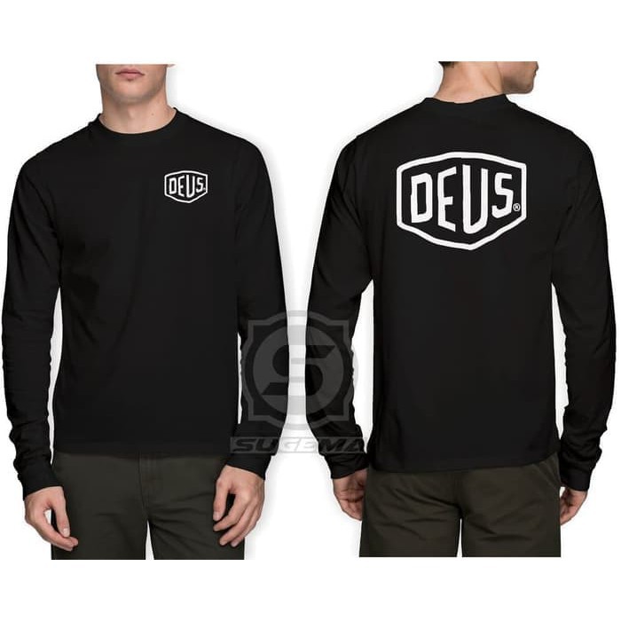 Kaos Baju Obral Combed 30S Distro DEUS DPN BLKG Lengan PANJANG polos