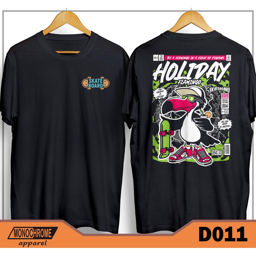D011 Kaos Baju Skate Skater Skaters Skateboard Distro Pria