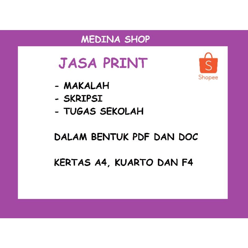 

jasa print murah hitam putih warna a4 kuarto a6 f4
