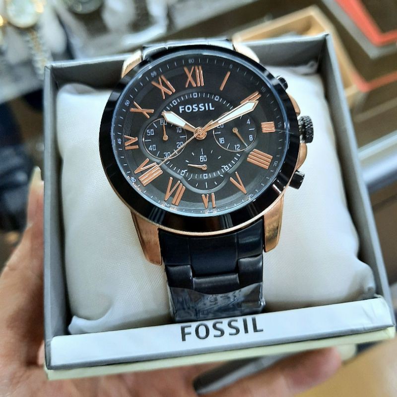 Jam tangan pria chronograph aktif stainless steel