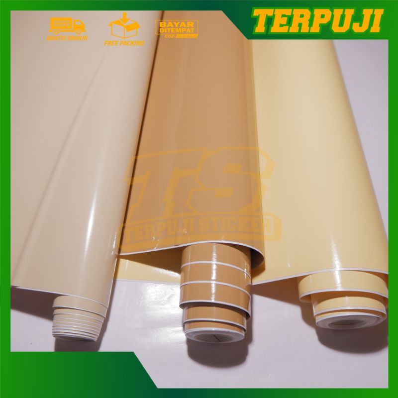 Sticker Skotlet Warna Beige / Sticker Warna Cream / skotlet coklat muda/skotlet warna kalem/skotlet 