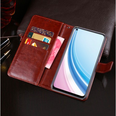 Casing Vivo Y30 Flip Cover Wallet Leather Case