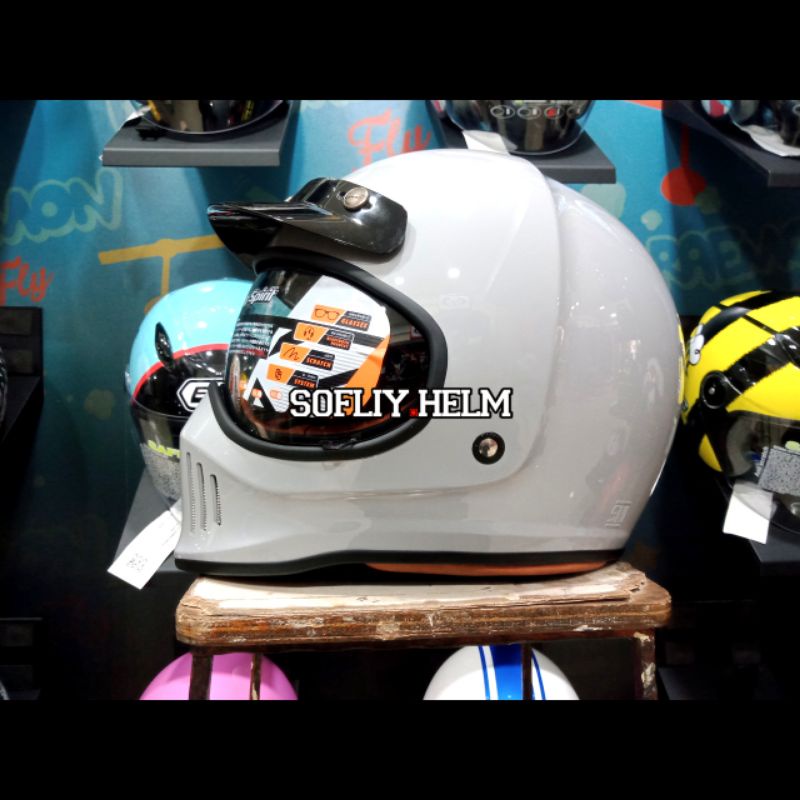 HELM INK TROOPER SOLID ASPHALT GREY FULL FACE