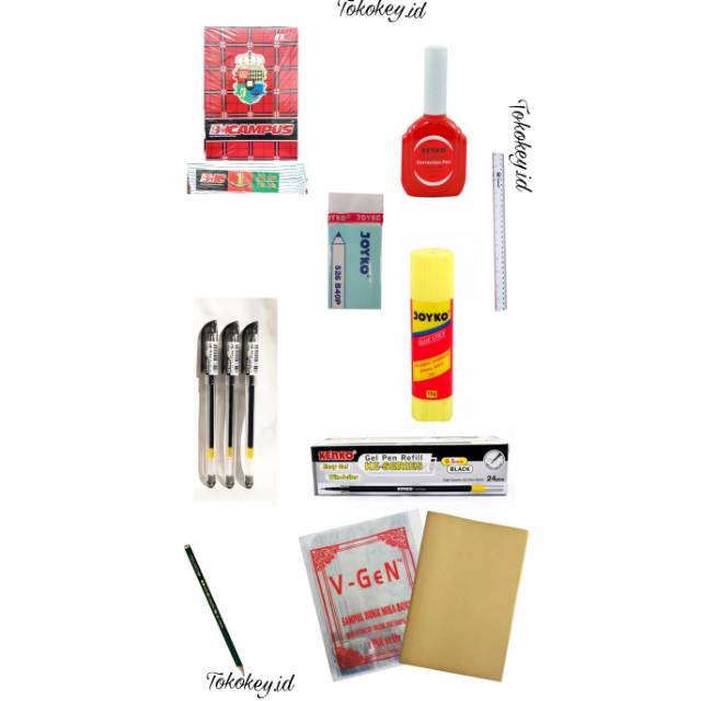 

Alat tulis/ Paket belajar/ Sekolah/ Peralatan sekolah