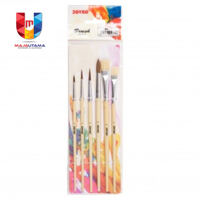 

Kuas Brush SET JOYKO/Joyko Brush Set 6 BR-1/Kuas Lukis/Kuas Cat Air Joyko Set 6
