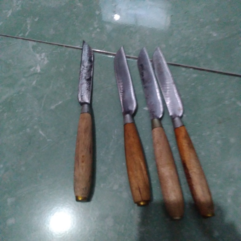 Pisau Dapur Set 4pcs /pisau Dapur Kecil Baja / Pisau Bawang / Pisau Tajam / Pisau Sayur