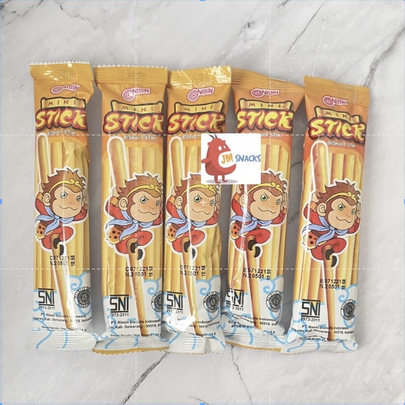

[PROMO!!] Nissin Mini Stick 5pcs - Cemilan jadul mini stick nikmat murah