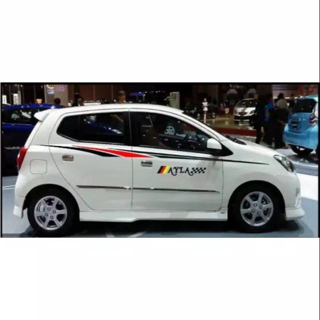 Stiker mobil Ayla keren terbaru