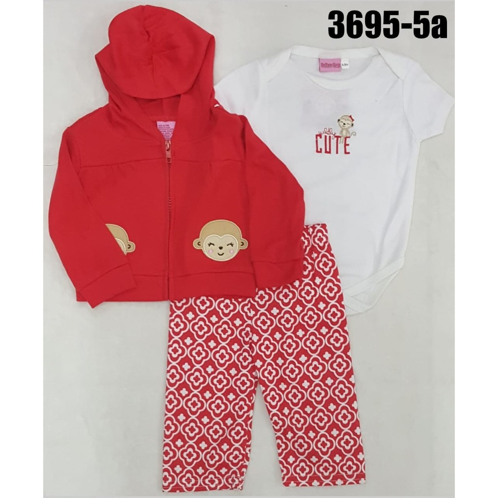 Infan-tec Jaket Set Jumper Baby Girl 0-3 Bulan - 6-9 Bulan