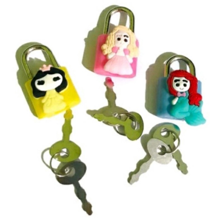 Gembok Mainan Set Kunci Gembok Mini