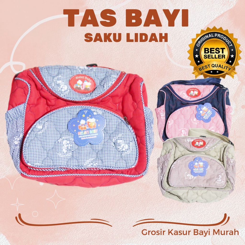 Tas Perlengkapan Bayi Sedang Murah Terbaru Tas Saku Lidah Lucu Tebal Selempang Bisa COD