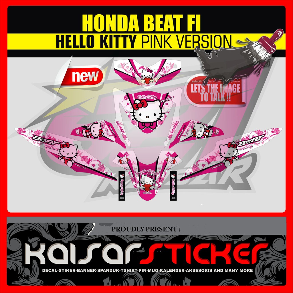 Decal Motor Sticker Motor full  body  Decal Stiker  Beat Fi 