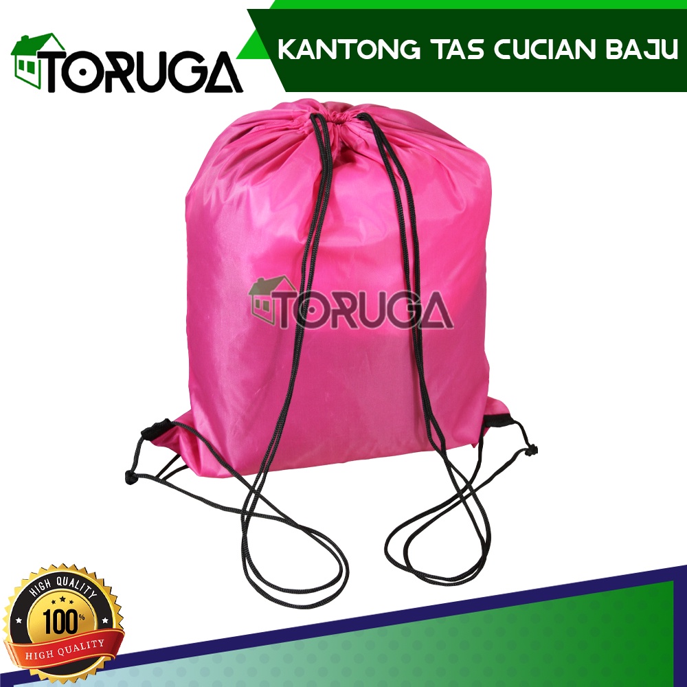 Kantong Cucian Baju Laundry Bag 10Kg 43x24 Cm Tas Keranjang Pakaian Kotor