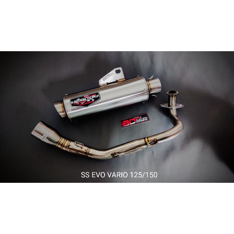 knalpot Black Devil R2 Seca trioval original Fullset VARIO 125 vario 150