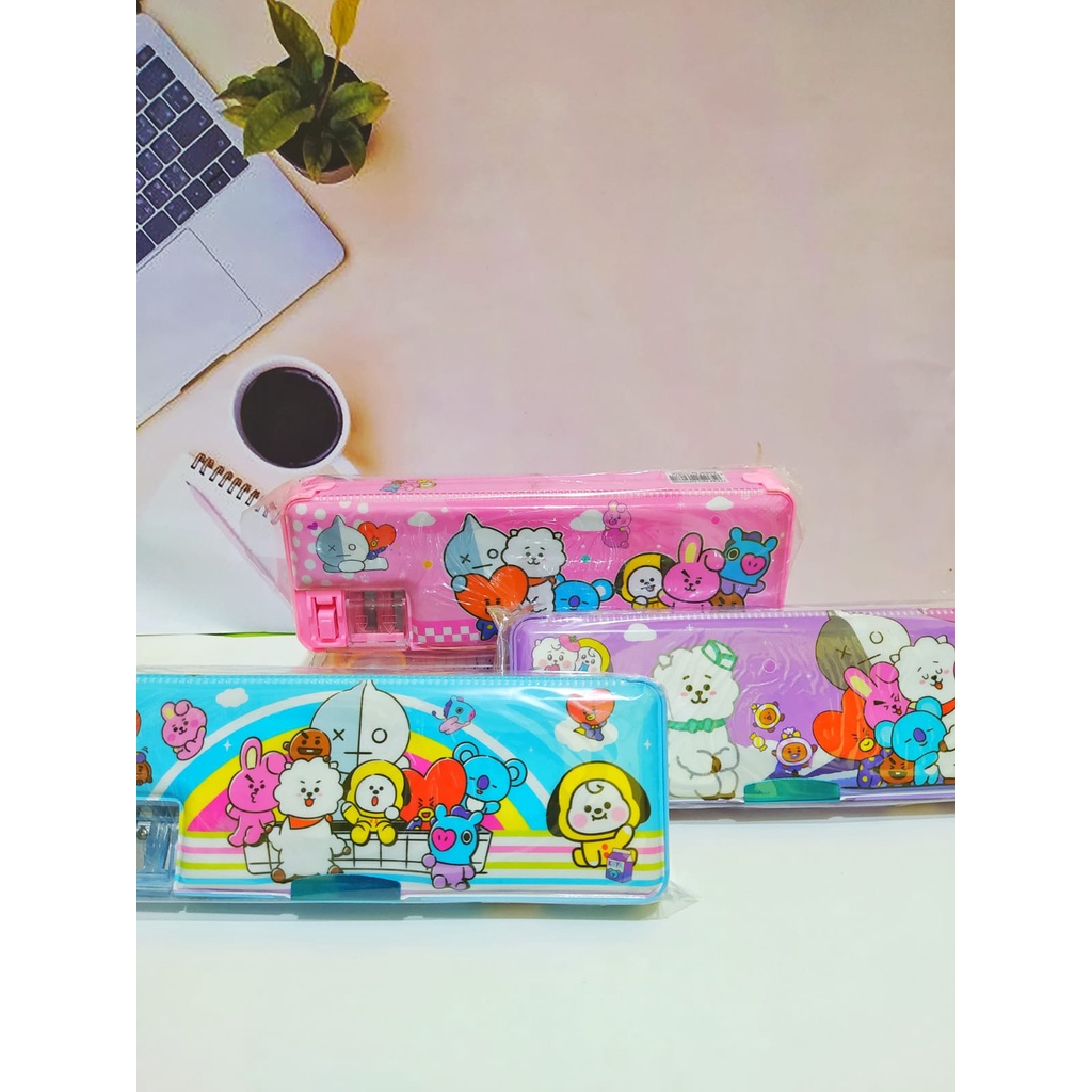 

Tempat Pensil Magnet Karakter BT21 Kode KT-77/Pensil Case/Kostak