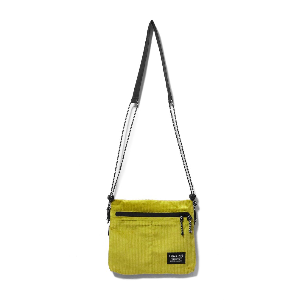 YESZY.MFG - Union Corduroy Lemon Yellow Sling Bag