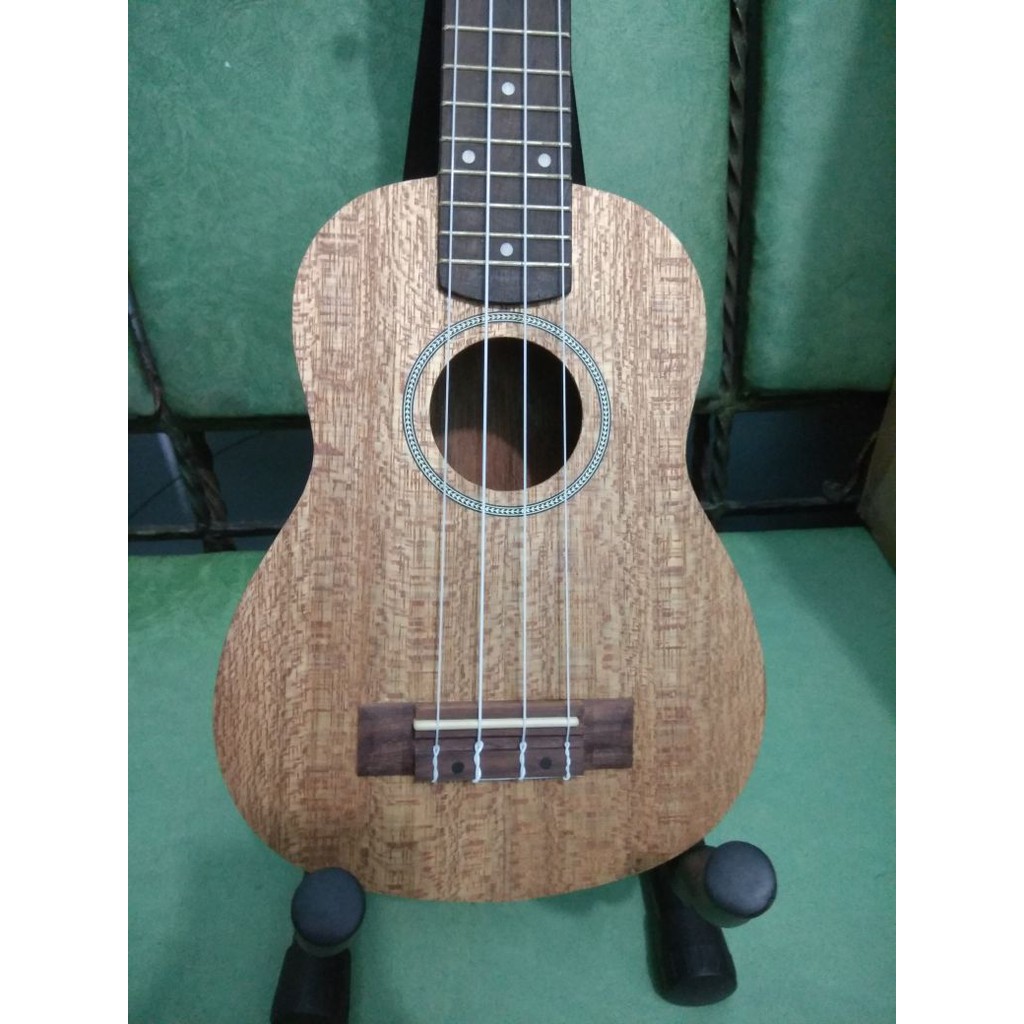 Ukulele Soprano Merk Shelby Original Tipe UK-21 NS Warna Natural Bonus Tas Senar Pick Murah Jakarta