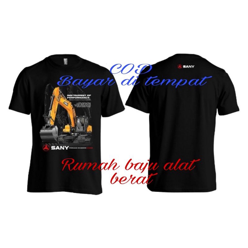 COD Kaos SANY / T-shirts SANY / Kaos alat berat