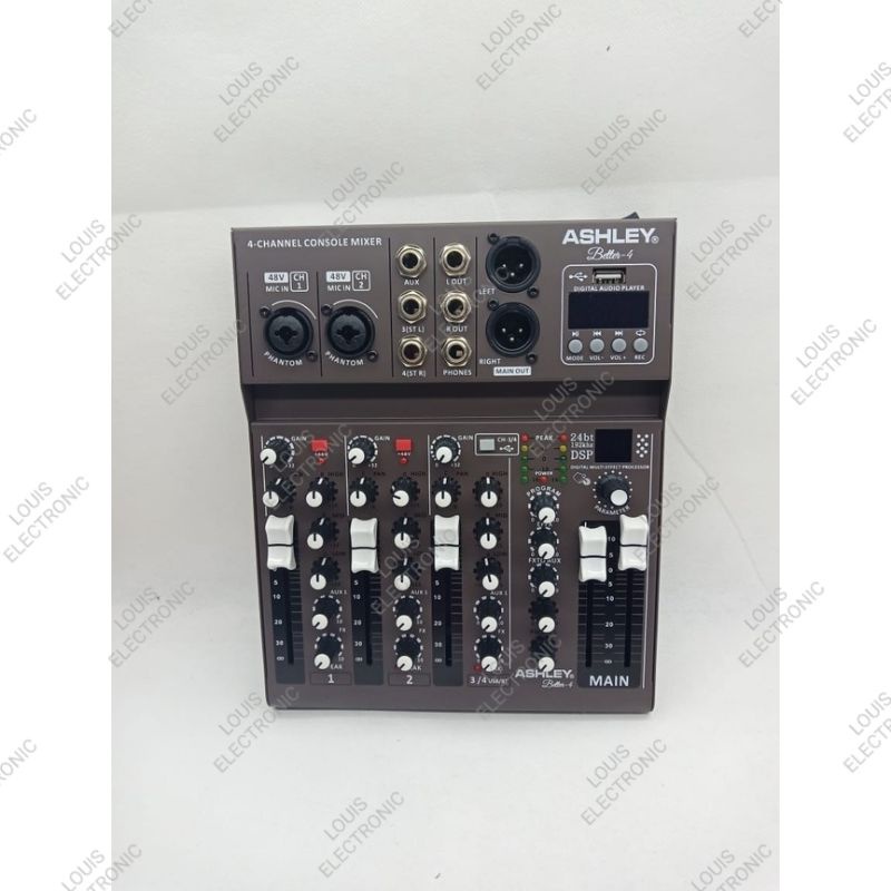 Mixer Ashley Better4 Better 4 Channel USB MP3 Bluetooth ORIGINAL