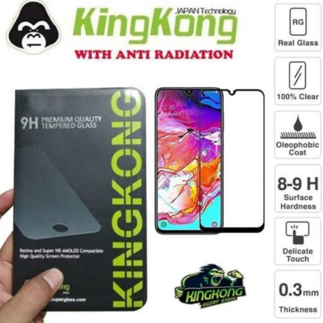 kingkong Tempered glass Full Cover REALME 5 PRO REALME XT anti gores kaca