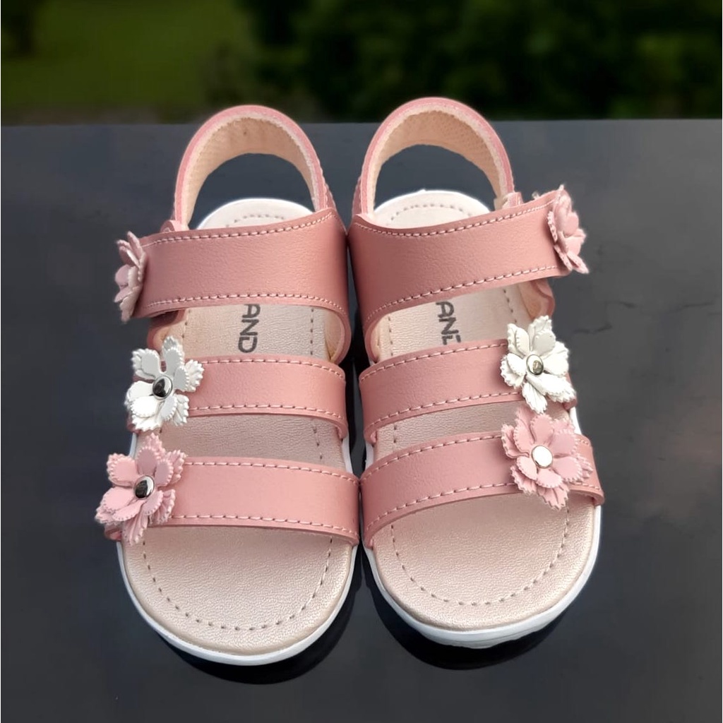 Sandal Tali Anak Perempuan TOKOERS SA04 - Motif Bunga - Kualitas Import