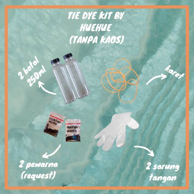 TIE DYE KIT BY HUEHUE(tanpa kaos)