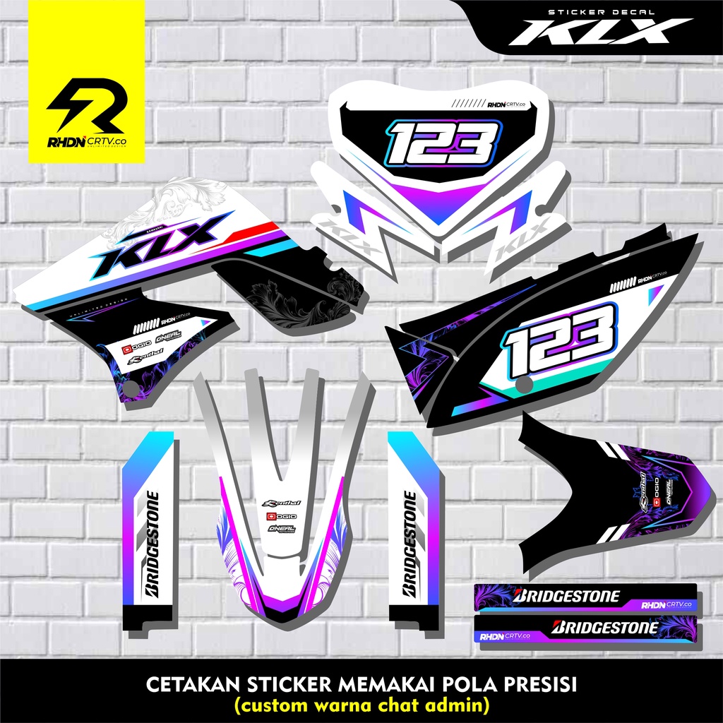 decal klx 150s - decal klx old full body