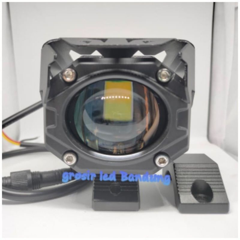 Original  MOTOLIGHT OTCO lampu led sorot laser 2warna motor dan mobil
