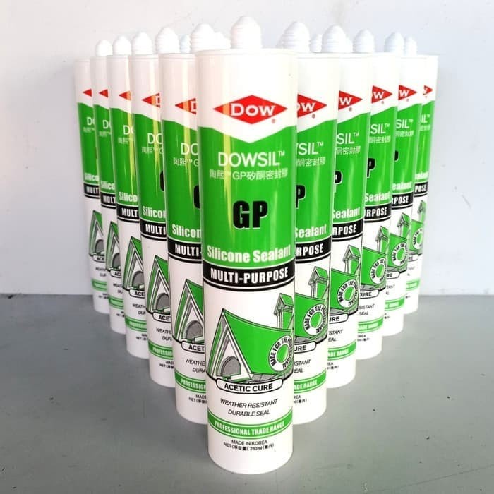 LEM BOTOL GP DOSWIL TERSEDIA BANYAK WARNA/LEM KACA SILICONE SEALENT LEM KACA / SILICOE SEALANT DOWSIL GP LEM PENAHAN AIR JENDELA SERBAGUNA MULTIFUNGSI/Lem kaca sealant/Aquarium/Silicone Sealant Dowsil GP AceticCure BERKUALITAS