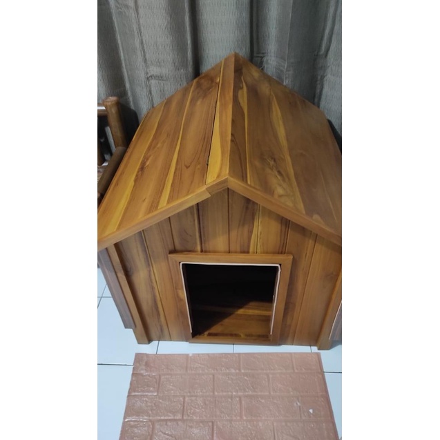 Kandang Anjing / Kucing Kayu Jati Ready Auyudewia