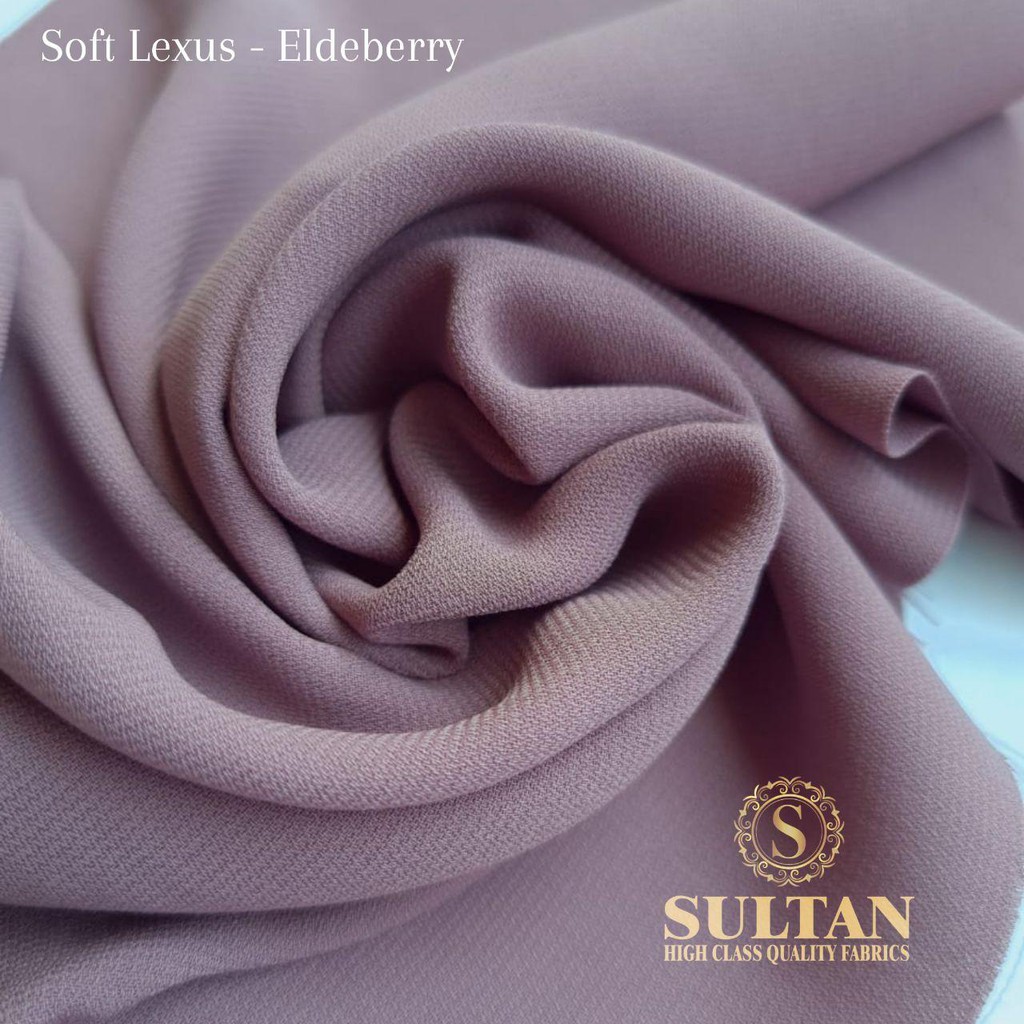 Kain Abaya Sultan Soft Lexus Eldeberry Polos Shopee Indonesia