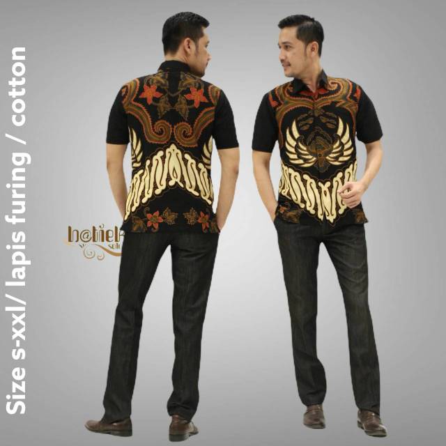 Hem batik furing lengan pendek