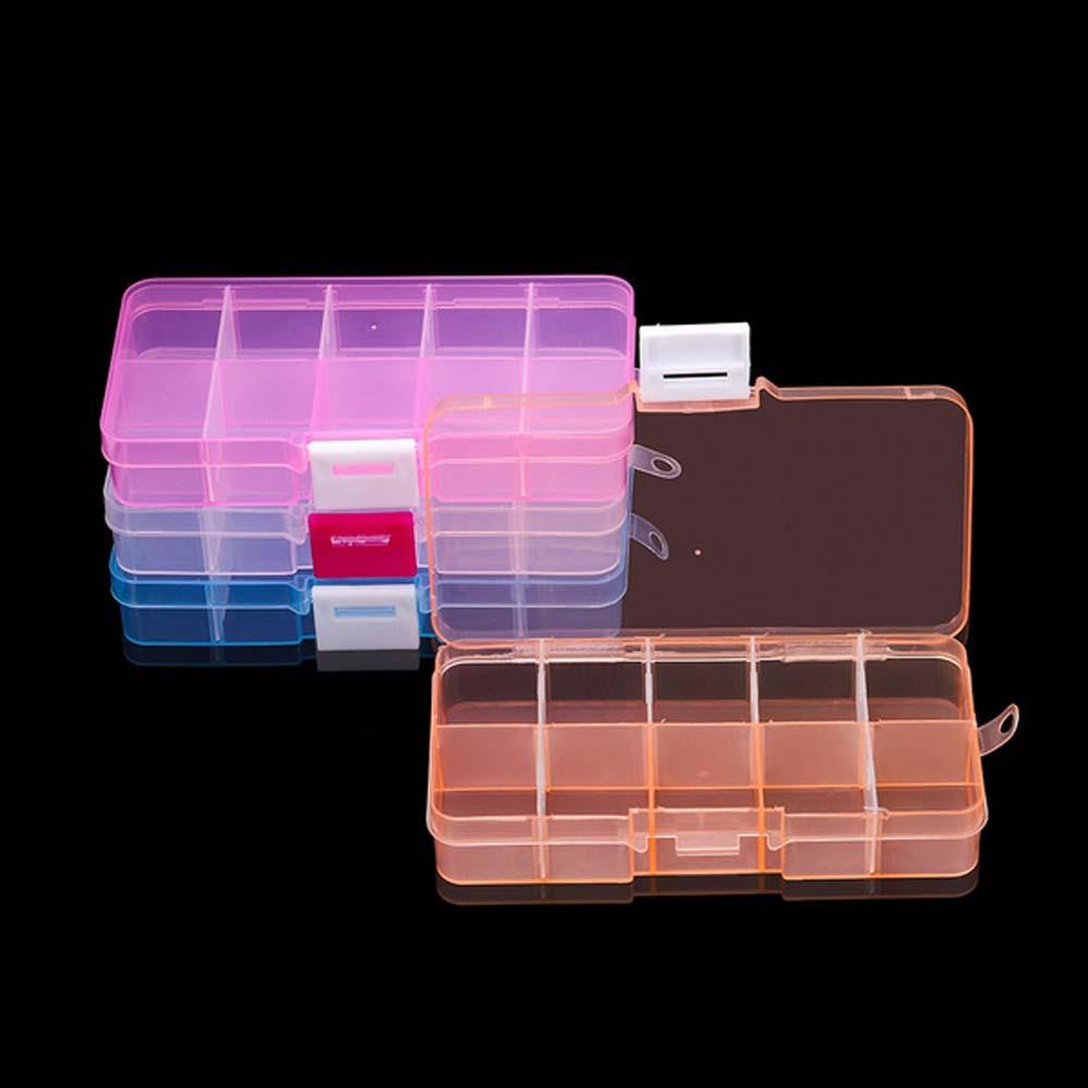 Nickolas1 Kotak Organizer Portable Colorful Case Wadah Kompartemen Cincin Grids Manik Organizer Sekat Kecil Organizer Dengan Sekat Bergerak Nampan Plastik