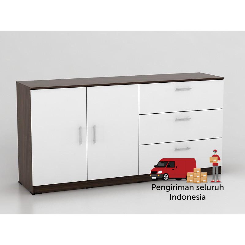 Meja samping sideboard alba sb150 aw LUAR BANDUNG