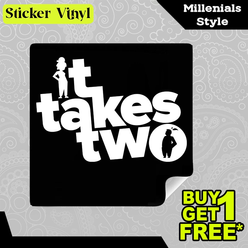 

Stiker Sticker Play Game It Takes Two Tulisan Kalimat Gaul dan Kekinian Aesthetic Bahan Vinyl Satuan Anti Air