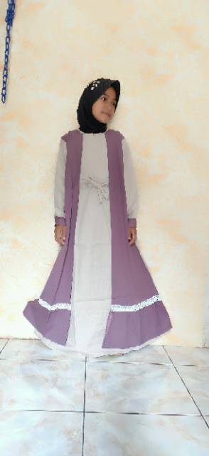 Gamis anak tanggung sabiyan diskon ..75000-65000