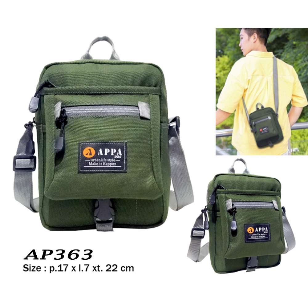 APPA363 Tas Slempang Bahu Slingbag Pria Wanita  Keren TERBARU