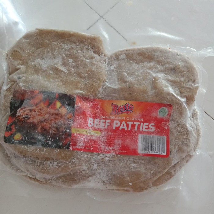 

Promo !! BESTO BEEF PATTIES 500GR