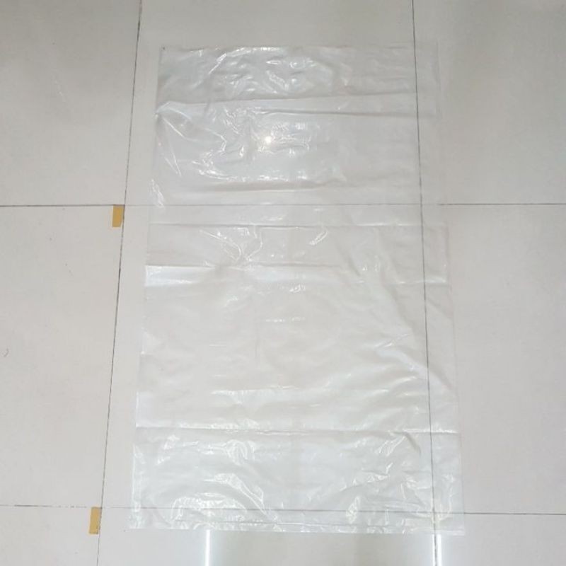 Kantongan Plastik PE Bening Jumbo Panjang ukr 56x130 / Plastik Kerupuk, Laundry, Guling, Baju Gamis 