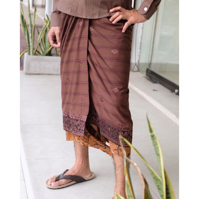 Saput Endek Kombinasi Bordir / Busana Adat Bali / Pakaian Adat Bali / Pakaian Adat Bali Pria