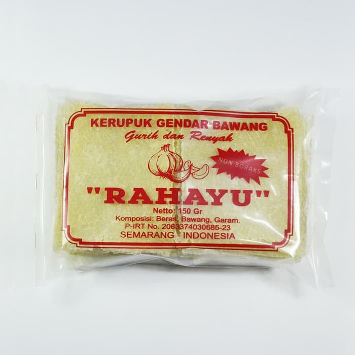 

Kerupuk Gendar Bawang Rahayu