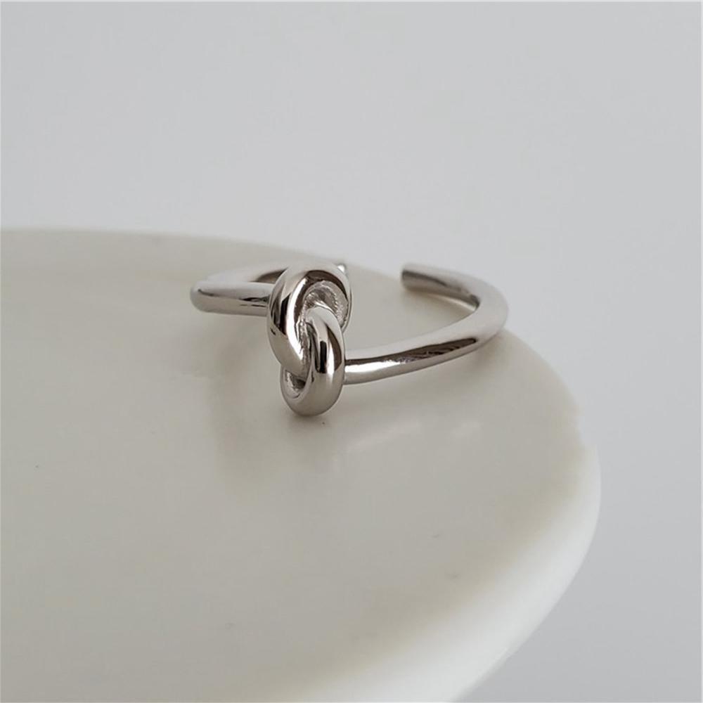 Mxbeauty Cincin Terbuka Mewah Dapat Disesuaikan Diikat Perhiasan rings Perempuan Paduan Net Merah Ekor ring