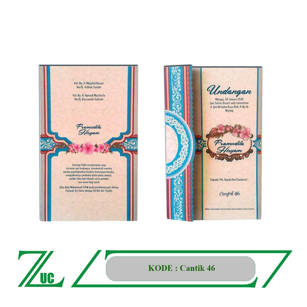 Jual Undangan Pernikahan Cantik 46 Praktis Indonesia|Shopee Indonesia