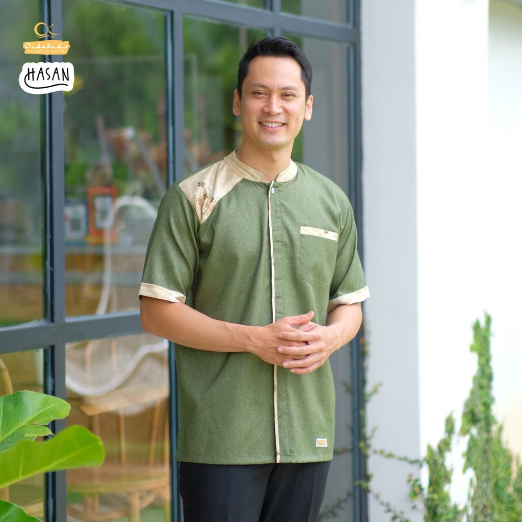 Baju Koko Sarimbit Hasan | Koko Ayah dan Anak Hasan | Sarimbit Koko Hasan | Oidokids