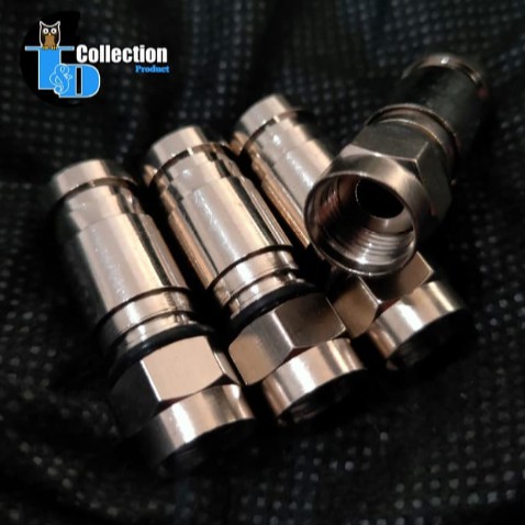 Konektor F Rg6 Anti Korosi - Rg6 Press Rg6 Compression