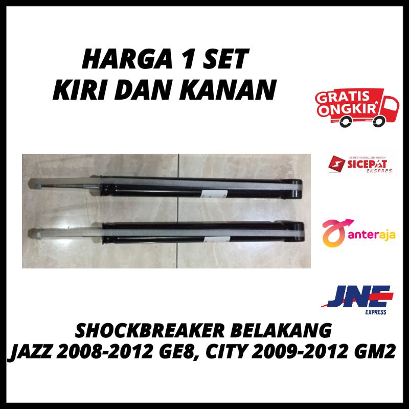 Shockbreaker Shock Breaker Belakang Jazz 2008 2009 2010 2011 2012, Jazz GE8, City 2009 2010 2011 201