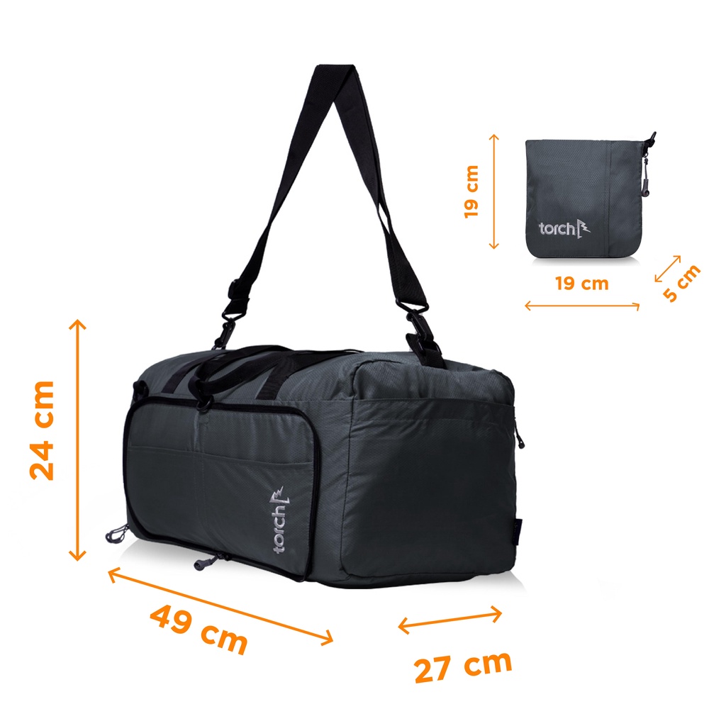 Torch Depok Foldable Duffle Bag / Tas Lipat Duffle - Yesan